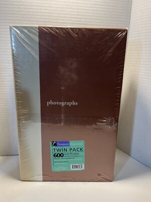 Thompson Bonded Leather Photo Album 2-Pack 600 Photos Bristol Collection New-image
