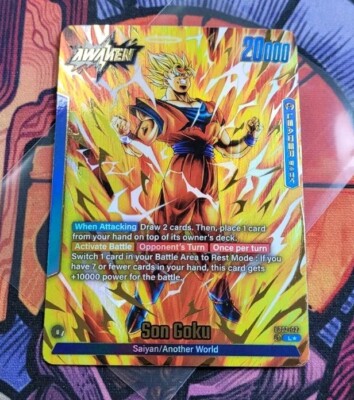 Son Goku FB03-027 SS Leader Dragon Ball Super Card Alternate Art-image