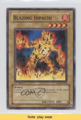 Blazing Inpachi 1st Ed. YuGiOh Blaze of Destruction Structure Deck 2005 READ 2u3-image