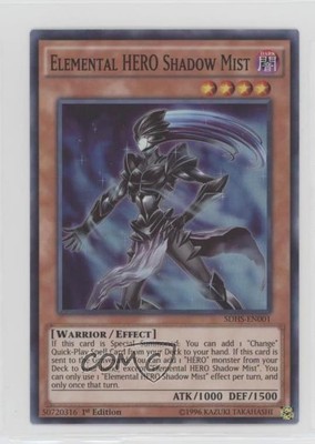 2015 Yu-Gi-Oh! Strike Structure Deck 1st Edition Elemental HERO Shadow Mist 0l4h-image