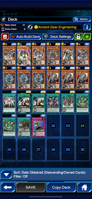 Yu Gi Oh Duel links full Ancient Gear deck and skill tier list-image