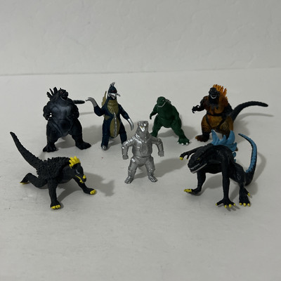 Godzilla Mini Figures 2.5” Lot Of 7 - Mecha Godzilla, Gigan, Anguirus, Zilla-image