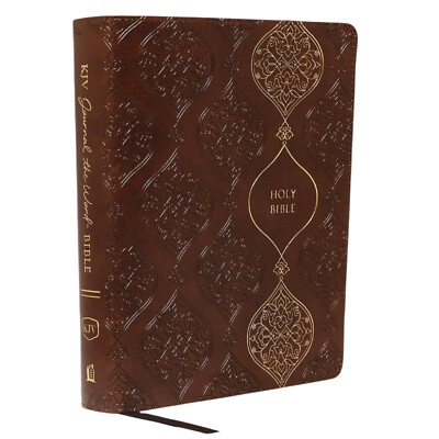 KJV Journal the Word Bible Reflect Journal Brown Leathersoft Red Letter-image