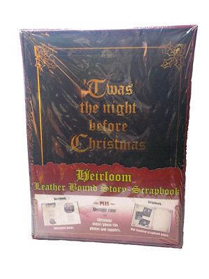 'Twas the night before Christmas Heirloom Leather Bound Story-Scrapbook-image