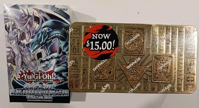 Brabd New Yu-gi-oh! Saga of Blue-eyes White Dragon Structure Deck And Gold Tin-image