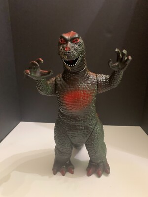 Vintage 1997 Dormei Black and Red Godzilla 14 inch Animated Action Figure-image