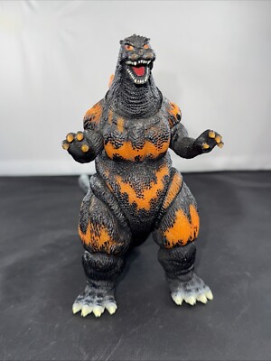 2001 BANDAI 6” BURNING GODZILLA Figure 1995 Classic Figure TRANSLUCENT-image