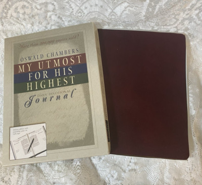 My Utmost for His Highest Daily Devotional Leather Journal 9