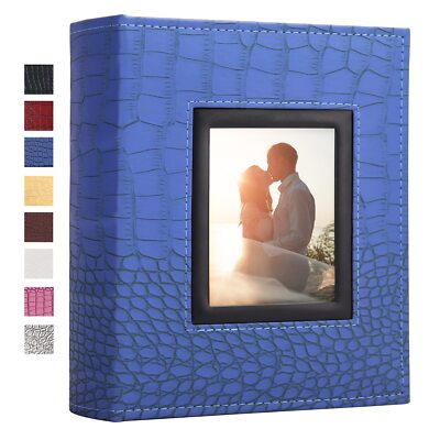 Photo Album for 200 4x6 Photos Leather Cover Extra Large Capacity Picture Boo...-image
