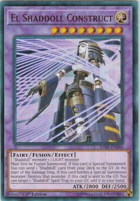 El Shaddoll Construct NM SDSH 1st Structure Deck: Shaddoll Showdown Yugioh-image