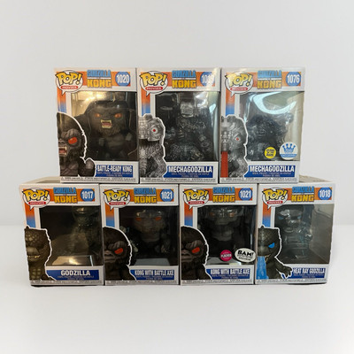 Funko POP! Movies 2021 Godzilla vs Kong Set of 6 Action Vinyl Figure NIB-image