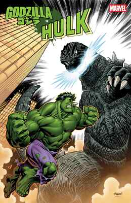 🌟FOIL🌟 GODZILLA vs. HULK #1 (ED MCGUINESS VARIANT)(2025) COMIC BOOK ~ MARVEL-image