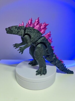 Godzilla - 3D Printed Figurine - 11.2 Inch Articulated Toy with Shining Thorns-image