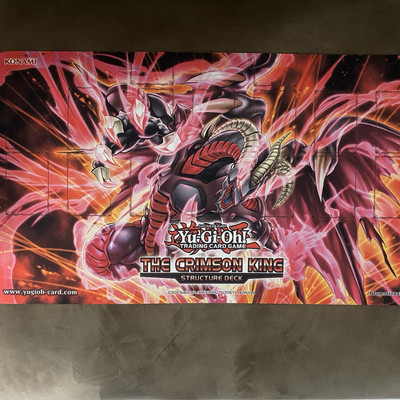 Yugioh Official Konami The Crimson King Structure Deck Playmat  | New-image