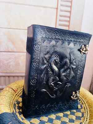 Goat Handmade Refined Leather Journal one size Doble Dragan Detailed Finished-image