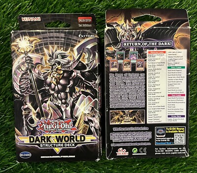 Yu-Gi-Oh! Dark World: Structure Deck - 1st Edition Lot Of 2 Brand New-image
