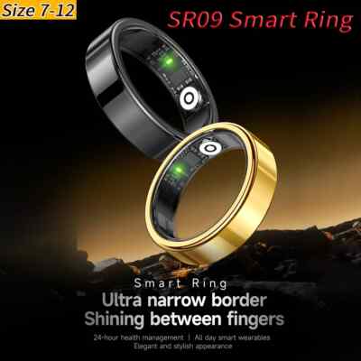SR09 Smart Ring Health Tracker – Bluetooth 5.1, Fitness & Sleep Monitor-image