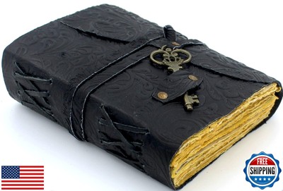 Vintage Leather Journals For Women, Vintage Leather Journal, Grimoire Journal-image