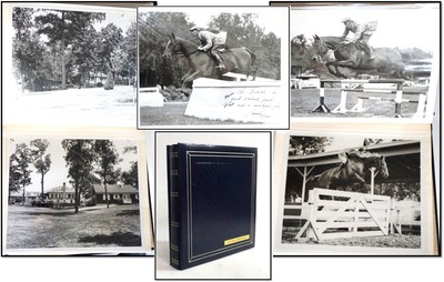 Anheuser Busch Leather Family Photo / Manor House Equestarian Racing Some Signed-image