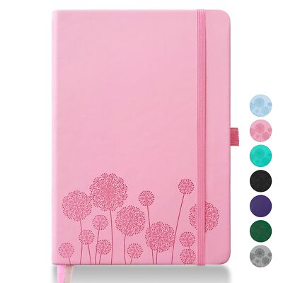 Notebook Journal for Women,A5 Hardcover Leather Journaling Notebooks for Work...-image