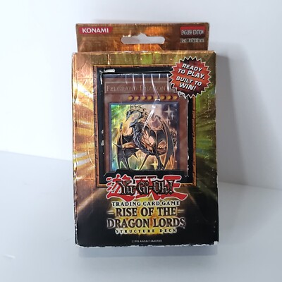 1st Edition Yu-Gi-Uh Rise Of The Dragon Lords Structure Deck NEW Box Damage-image