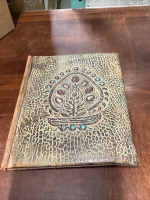 Vintage Artisan Brown Leather Bound Book NoteBook Hard Cover-image