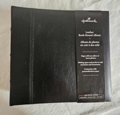 Hallmark Leather Book-Bound Photo Album-image