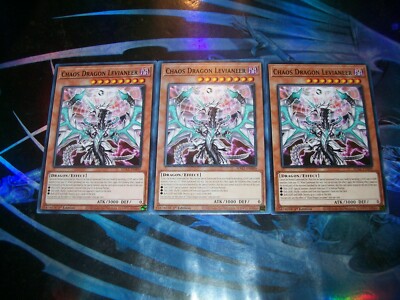 3x Chaos Dragon Levianeer 1st Edition Common SDAZ-EN009 Yu-Gi-Oh!-image