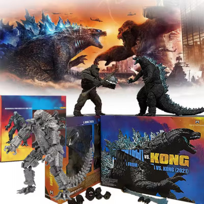 SHM Kong Godzilla vs Kong 2021 PVC Action Figure Kaiju Monsterverse Collectibles-image