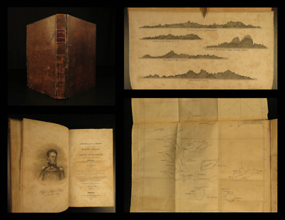 1822 Famous 2ed David Porter Journal USS Essex Battle of Valparaiso War of 1812-image