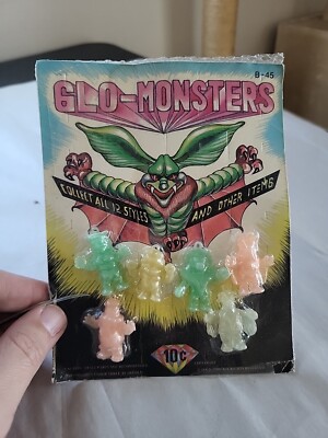 Vintage Vending Machine Toys Glo-Monsters Godzilla Kaiju Figures Glow in Dark #1-image