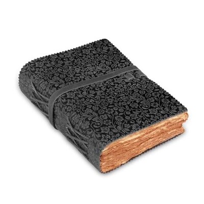  Leather Bound Floral Embossed Journal for Women Men - 200 Pages, 8