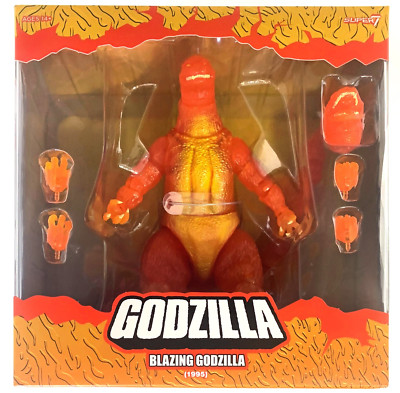 Godzilla Super7 Toho ULTIMATES! Blazing Godzilla 1200° Clear Orange 2024 NEW-image