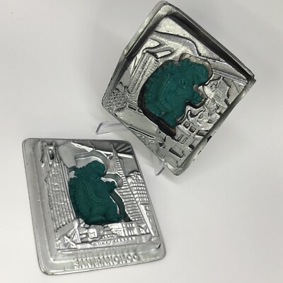 1994 Lot of 2 Growing Godzilla Toy Figure Trendmasters RARE Vintage Rubber KOTM-image