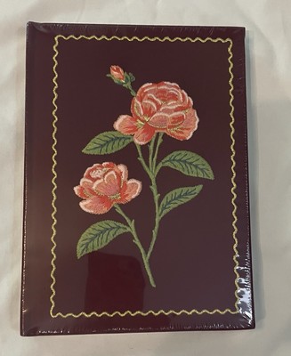 RIFLE PAPER COMPANY ROSES EMBROIDERED HARD COVER JOURNAL - NEW IN PACKAGE-image
