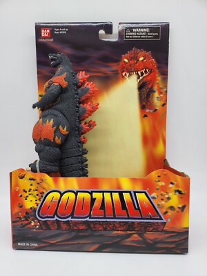 2002 Bandai Creation Burning Godzilla Action Figure #91810 NEW BOXED SEALED -image