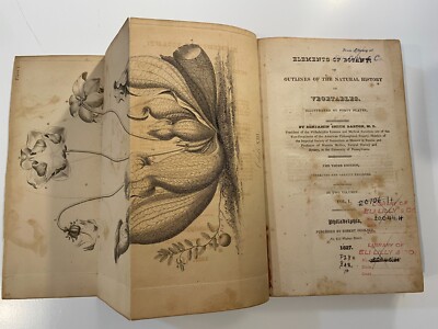 Barton: Elements of Botany, 3rd ed, 2 vol, 1827, ex-Lilly library, all 40 plates-image