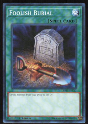 Yu-Gi-Oh Legendary Hero Structure Decks #LEHD-ENC17 Foolish Burial LP-image