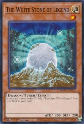 Yugioh! The White Stone of Legend x3  SDWD-EN011 Structure Deck-image