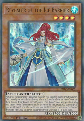 Yugioh! Revealer of the Ice Barrier - SDFC-EN002 - Ultra Rare - 1st Edition Near-image