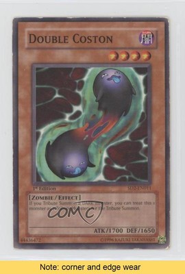 2005 Yu-Gi-Oh! Zombie Madness Structure Deck 1st Edition Double Coston READ 0h3w-image