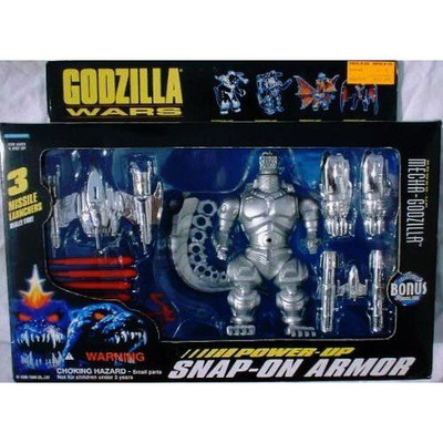 Godzilla Wars Mecha-Godzilla Action Figure With Power-Up Snap-On Armor 1995-image