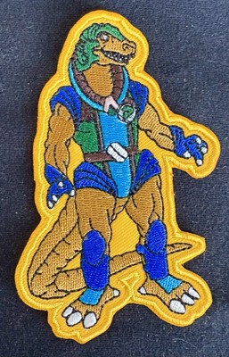 DINOSAUCERS embroidered ALLO patch action jurassic Dino riders figure park-image