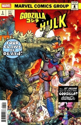 🦖 GODZILLA VS HULK #1 NICK BRADSHAW MONSTER HOMAGE VARIANT *4/16/25 PRESALE-image