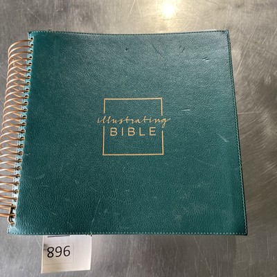 Illustrating Bible CSB - Spiral Bound Bible Journal, Green by DaySpring-image
