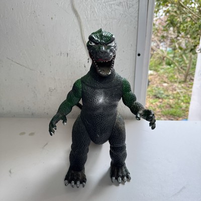Vintage GODZILLA 13” Action Figure Articulated Toho Green Imperial Toy Toho 1985-image