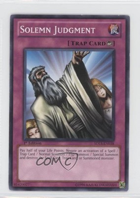 2011 Yu-Gi-Oh! Lost Sanctuary Structure Deck 1st Edition Solemn Judgment 2i2-image