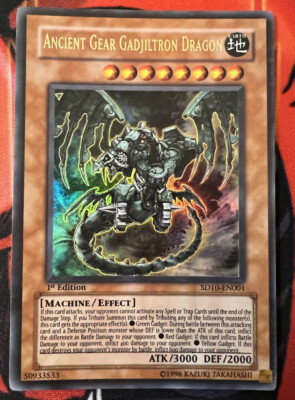 Yu-Gi-Oh! TCG Ancient Gear Gadjiltron Dragon Structure Deck SD10-EN001 1st Ed-image