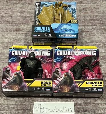 Godzilla x Kong The New Empire Kong , Godzilla Real Feel + Ghidorah Titan - SET-image