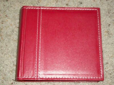 Red Faux Leather 4x6 Photos Photo Memory Album -image
